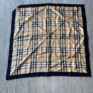 Authentic Burberry Nova Check silk scarf